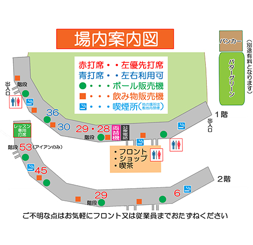 打席場内案内図